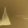 06480 -Эксклюзивная новогодняя открытка из металлизированной дизайнерской бумаги 
