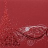06403 красная -​Новогодняя эксклюзивная дизайнерская открытка с тиснением красной и белой фольгой​. Очень красивая новогодняя открытка без надписей, коллекционная плотная красная бумага, Англия.
